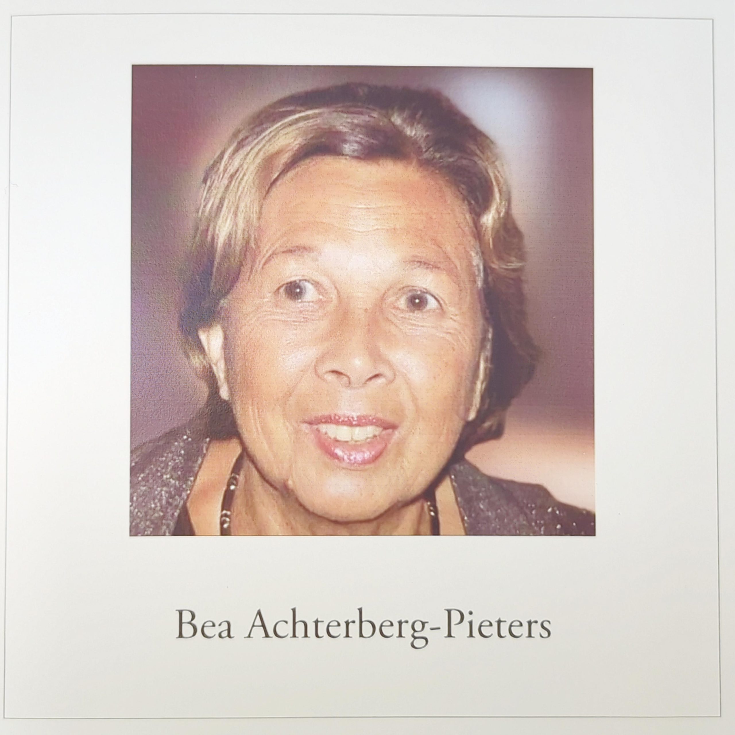In memoriam: Bea Achterberg