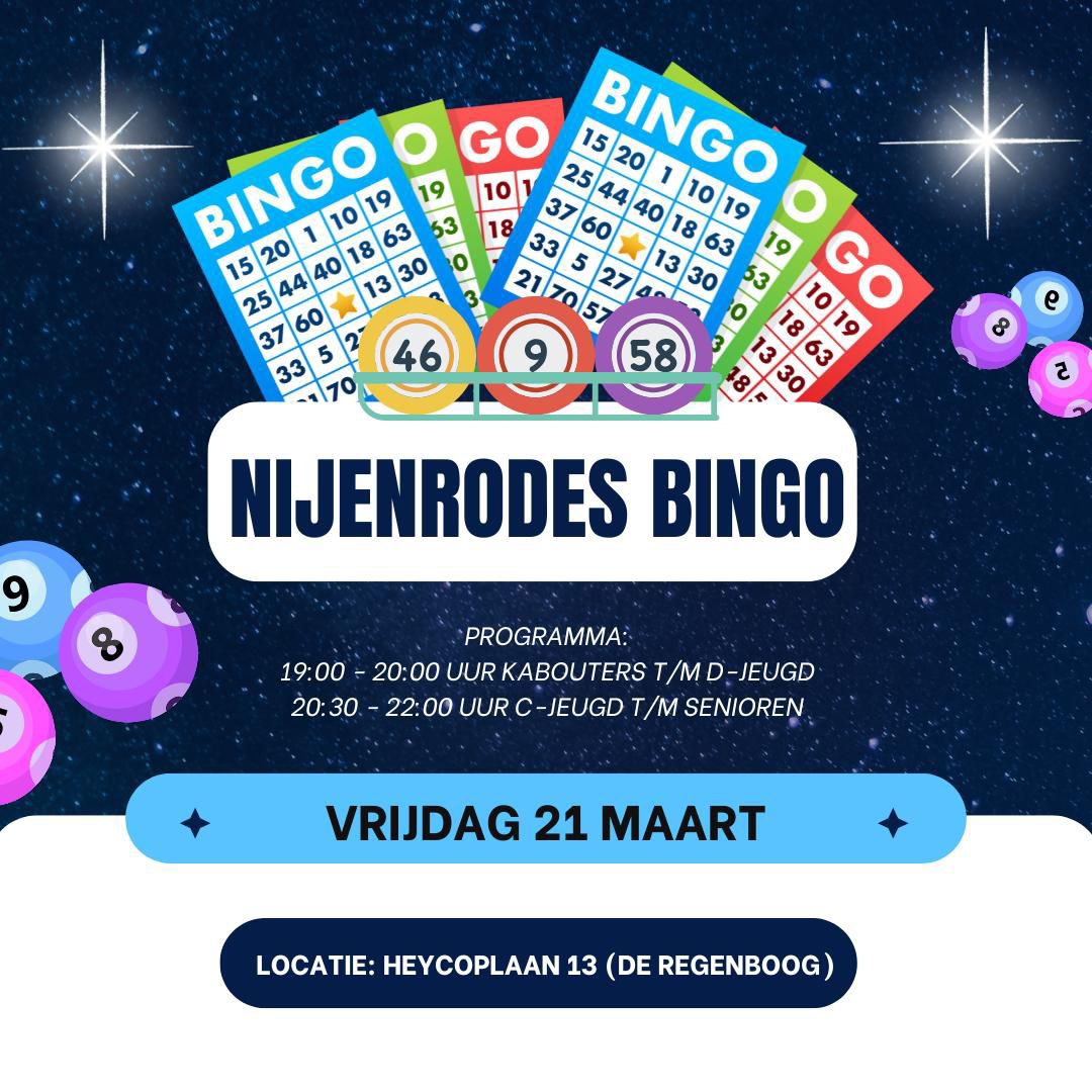 Bingo 21 maart!